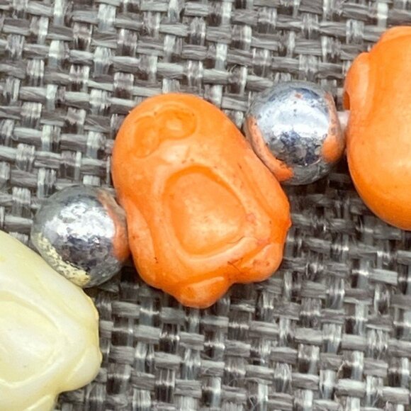 Trrtlz Penguin Stretch Bracelet 7 In Multicolor Beads Silver Friendship Retro - Picture 4 of 6